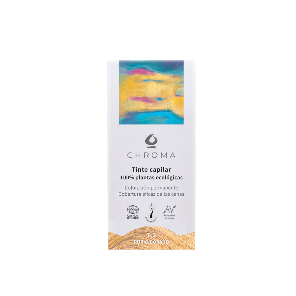 Chroma Tinte Natural 7.3 Rubio Dorado 100g
